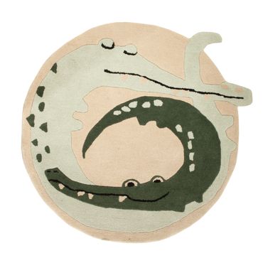 Children&#039;s Rug round  - 92 x 92 cm - multicolored