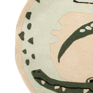 Children&#039;s Rug round  - 92 x 92 cm - multicolored