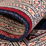 Turkaman Rug - 87 x 64 cm - dark blue