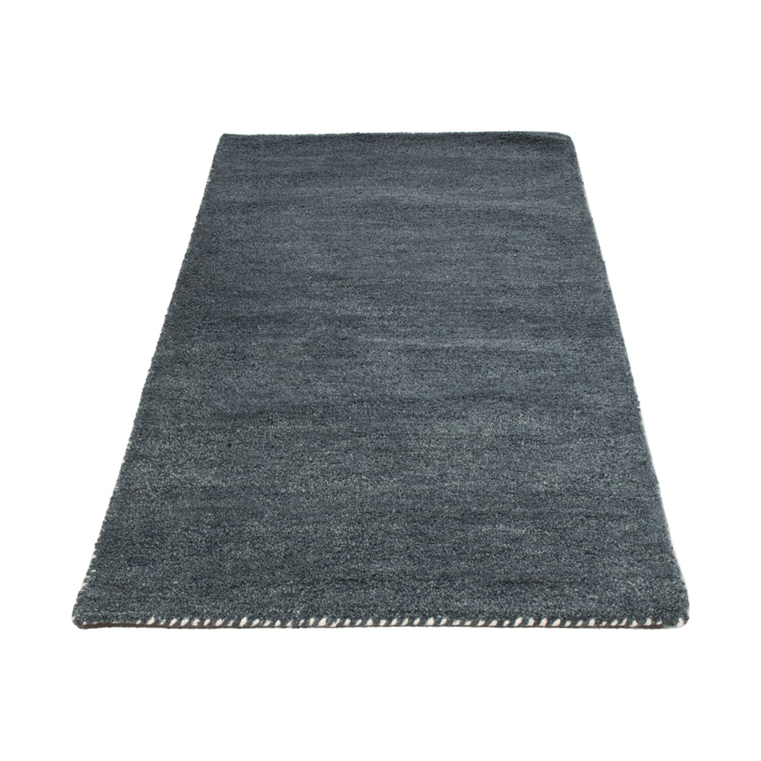 Wool Rug - 143 x 72 cm - petrol blue