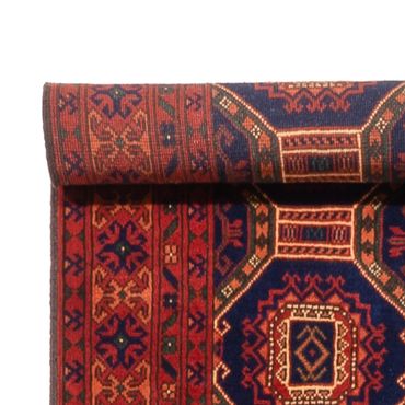 Runner Afghan Rug - 409 x 86 cm - dark beige