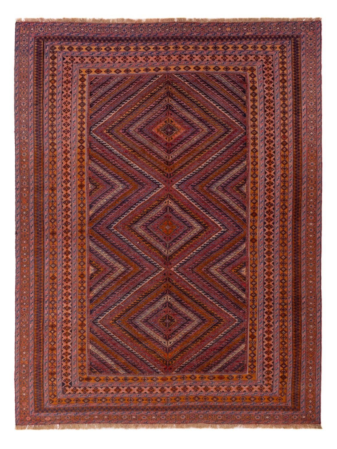 Kelim Rug - Oriental - 269 x 208 cm - red