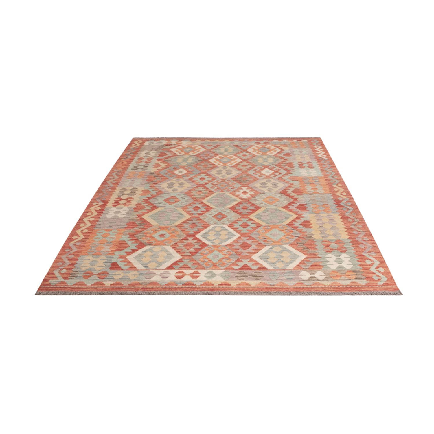 Kelim Rug - Splash - 246 x 174 cm - colorful