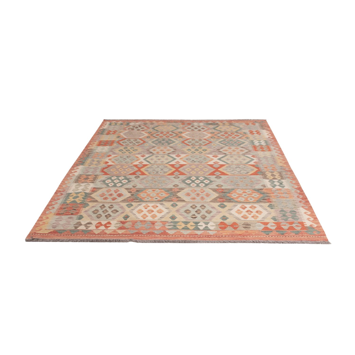 Kelim Rug - Splash - 246 x 180 cm - colorful