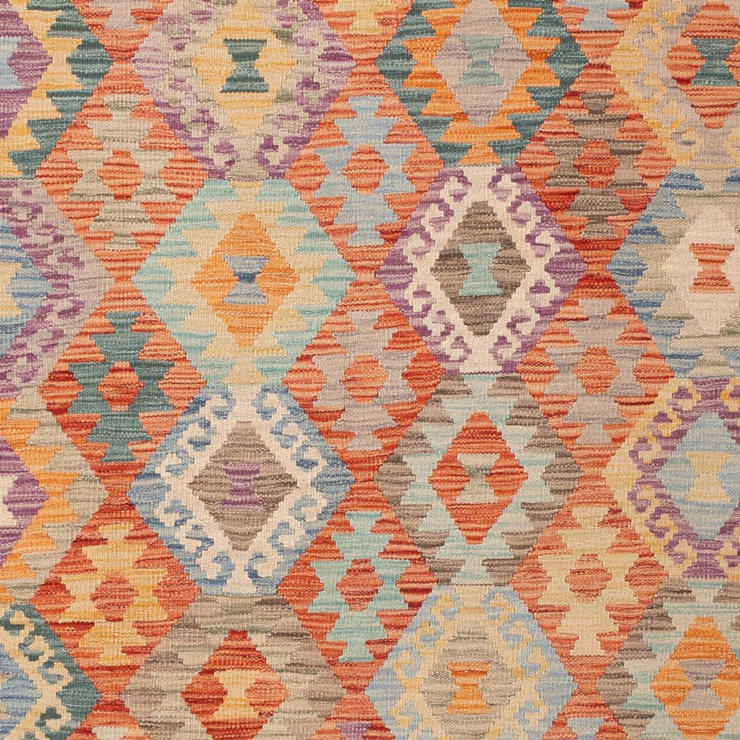 Kelim Rug - Splash - 246 x 175 cm - colorful