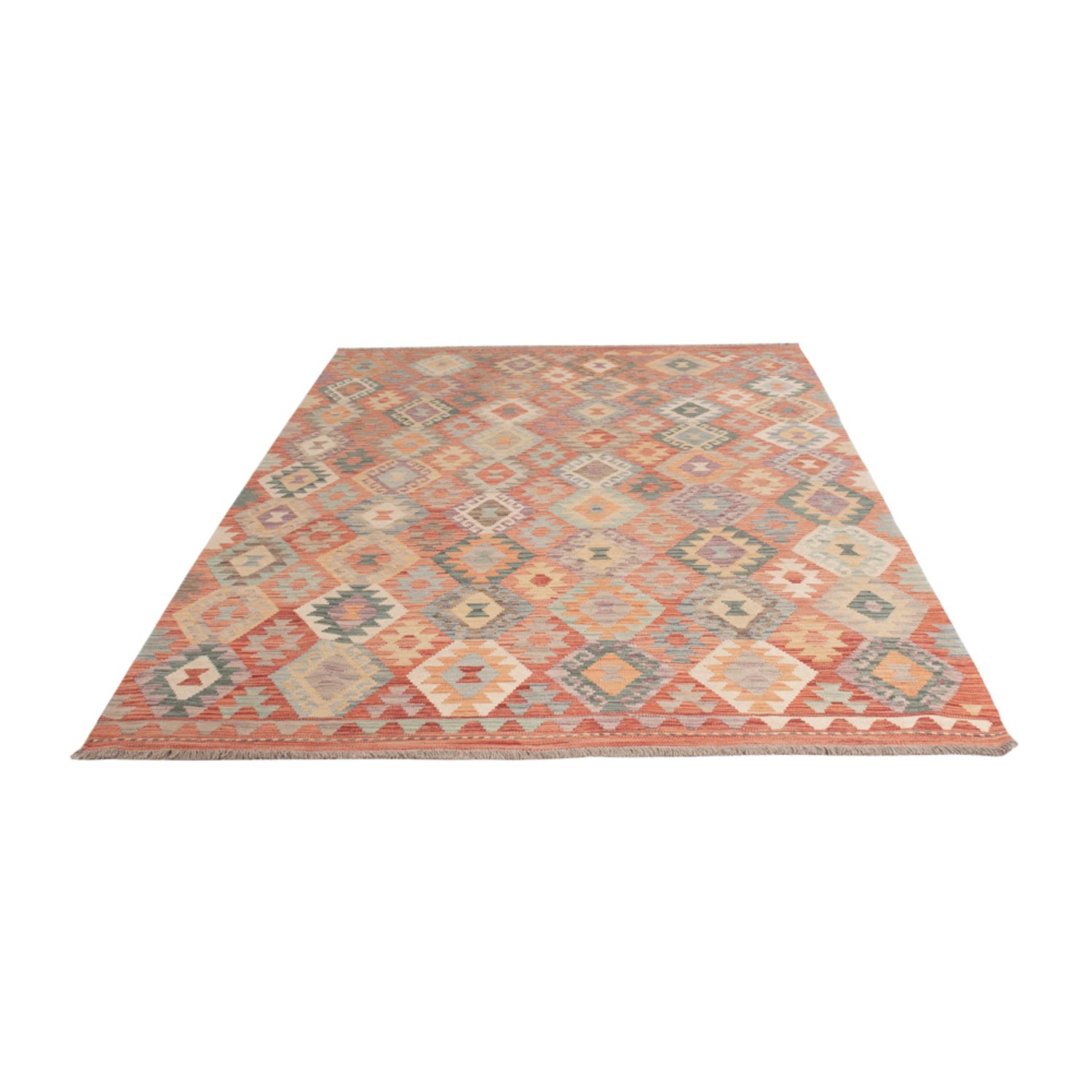 Kelim Rug - Splash - 246 x 175 cm - colorful