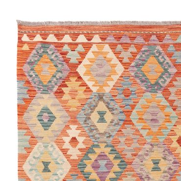 Kelim Rug - Splash - 246 x 175 cm - colorful