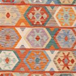 Kelim Rug - Splash - 246 x 168 cm - colorful