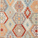 Kelim Rug - Splash - 249 x 175 cm - colorful
