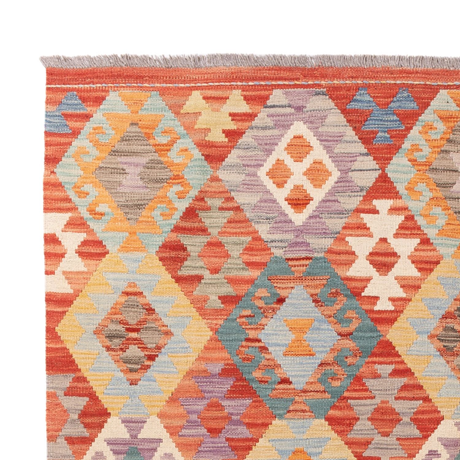Kelim Rug - Splash - 237 x 174 cm - colorful