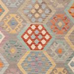 Kelim Rug - Splash - 246 x 178 cm - colorful