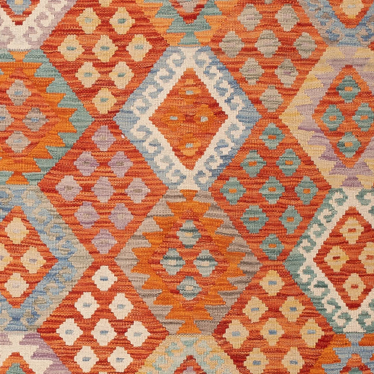 Kelim Rug - Splash - 203 x 155 cm - colorful