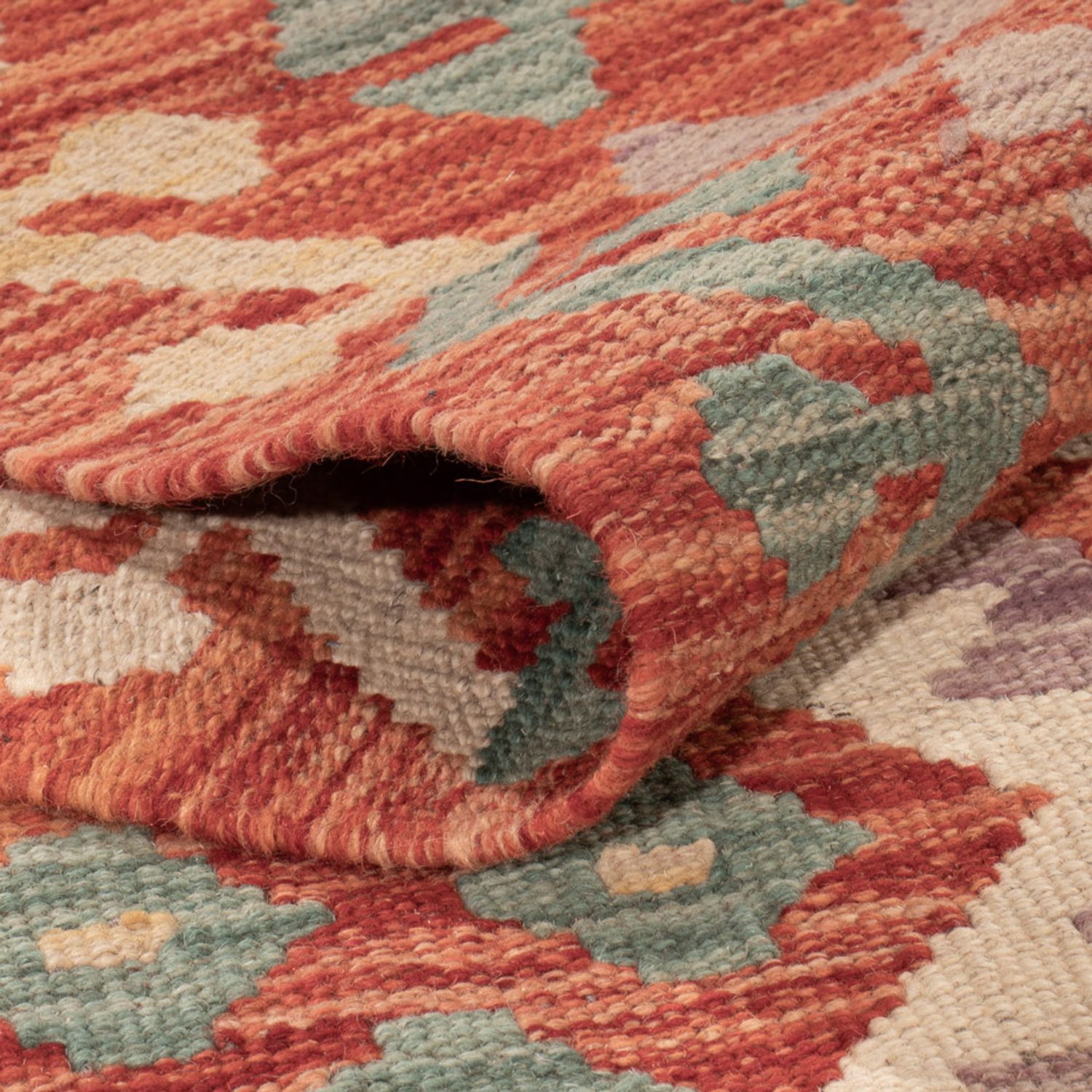 Kelim Rug - Splash - 203 x 155 cm - colorful