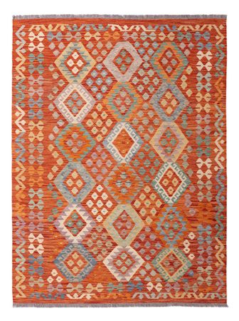 Kelim Rug - Splash - 203 x 155 cm - colorful
