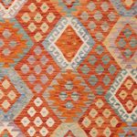 Kelim Rug - Splash - 203 x 155 cm - colorful