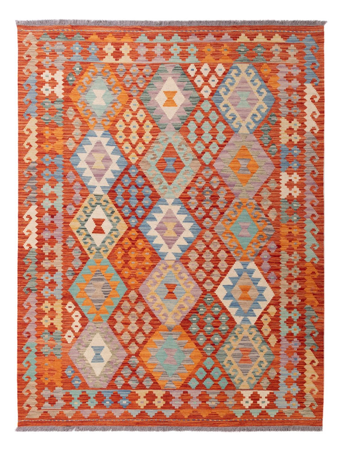 Kelim Rug - Splash - 200 x 154 cm - colorful