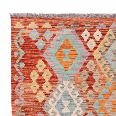 Kelim Rug - Splash - 202 x 152 cm - colorful