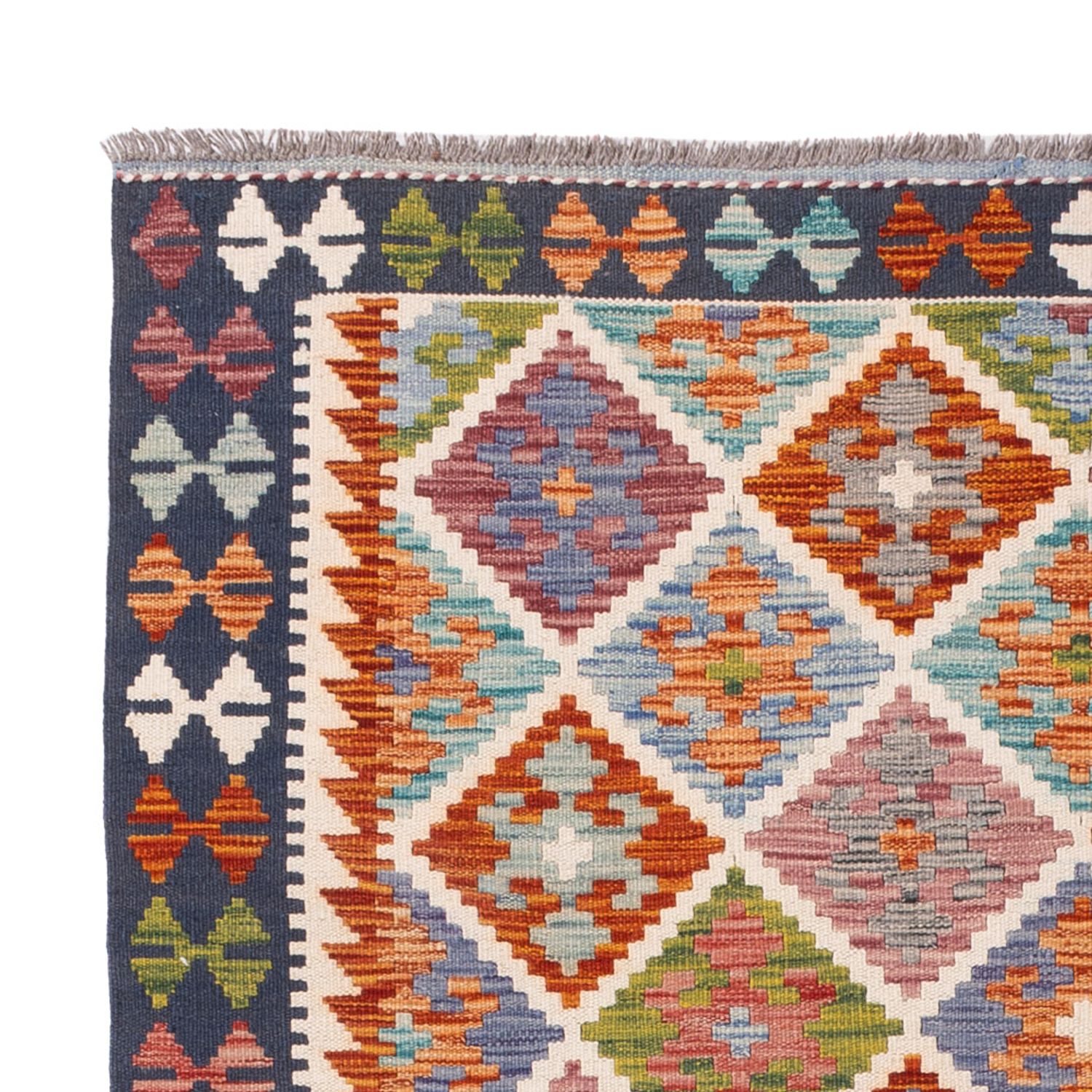 Kelim Rug - Splash - 203 x 151 cm - colorful