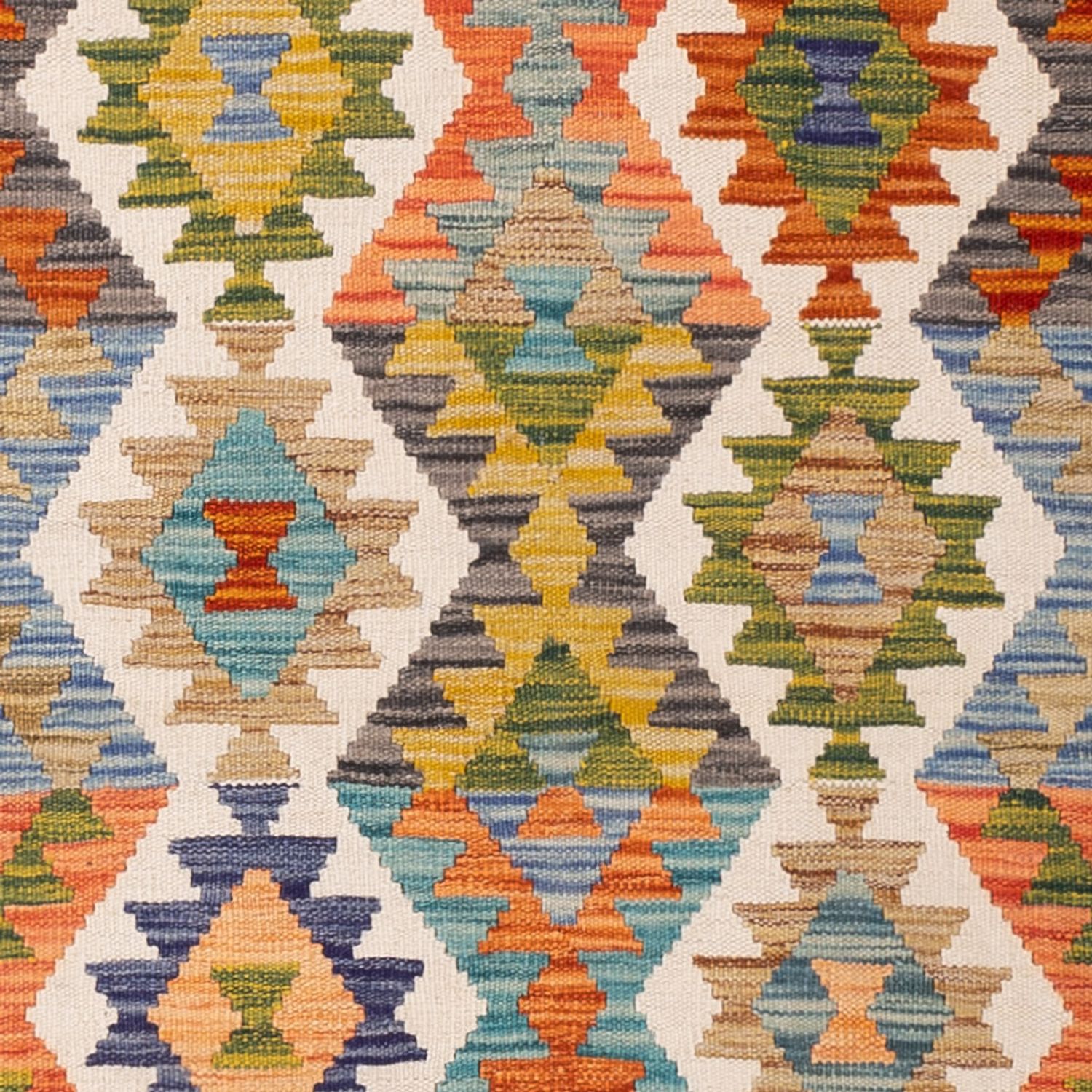 Kelim Rug - Splash - 197 x 153 cm - colorful