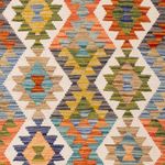 Kelim Rug - Splash - 197 x 153 cm - colorful