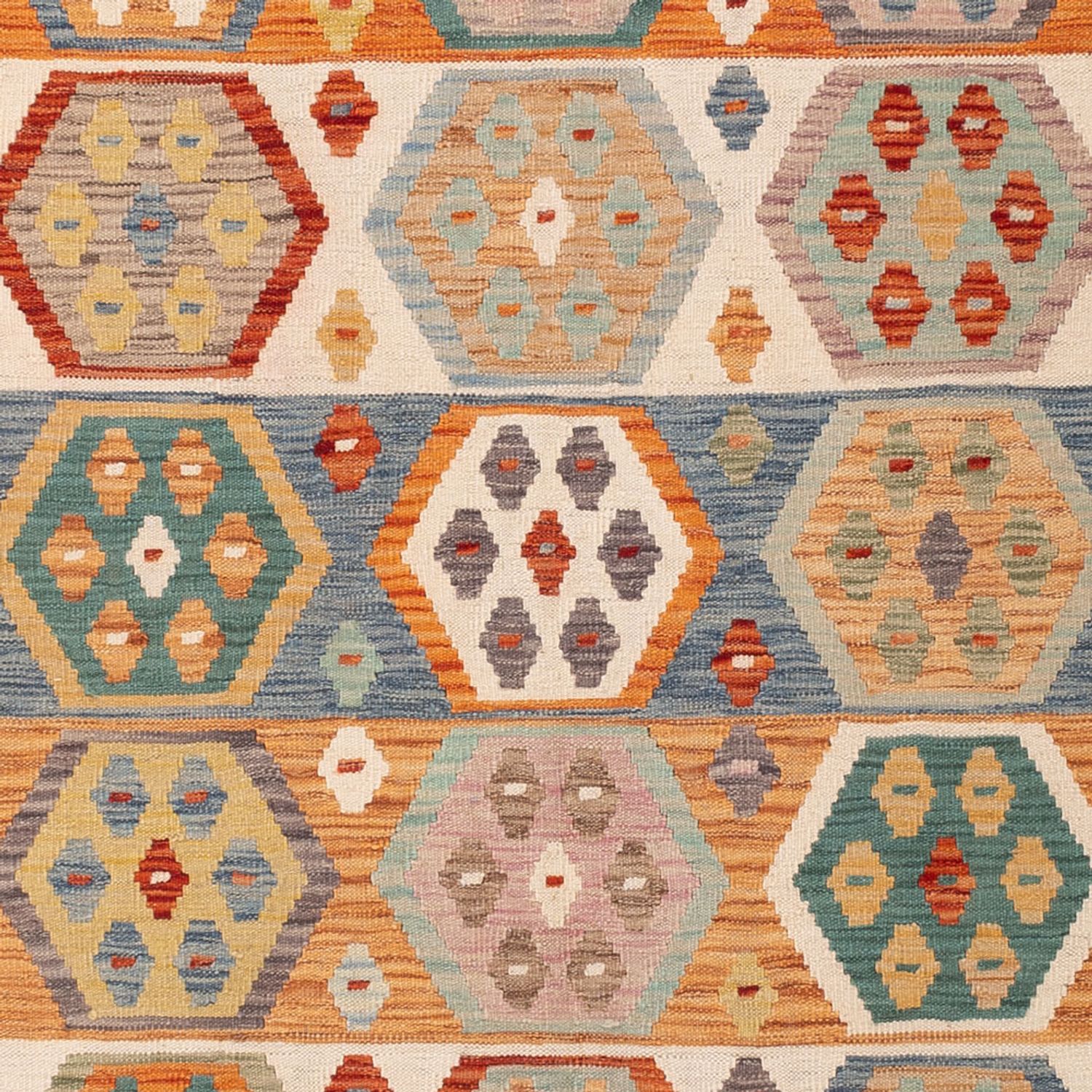 Kelim Rug - Splash - 249 x 178 cm - colorful