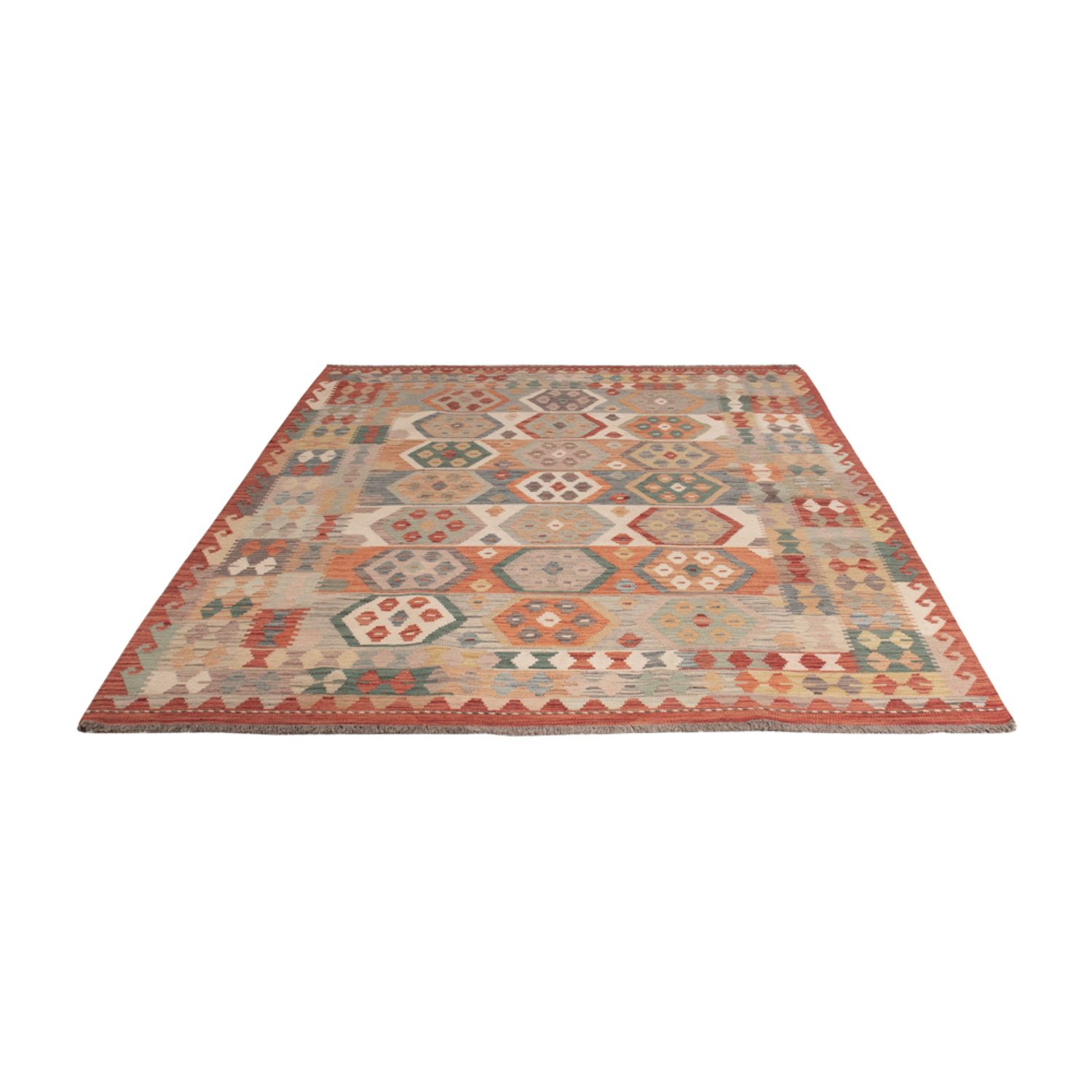 Kelim Rug - Splash - 249 x 178 cm - colorful