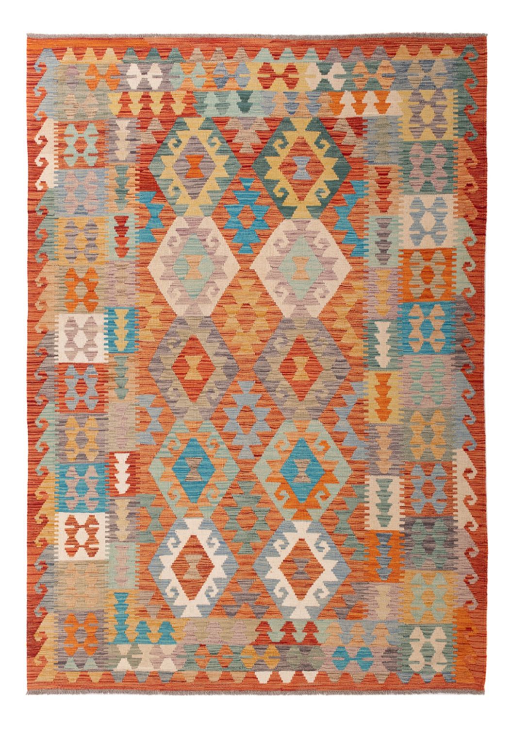 Kelim Rug - Splash - 249 x 177 cm - colorful