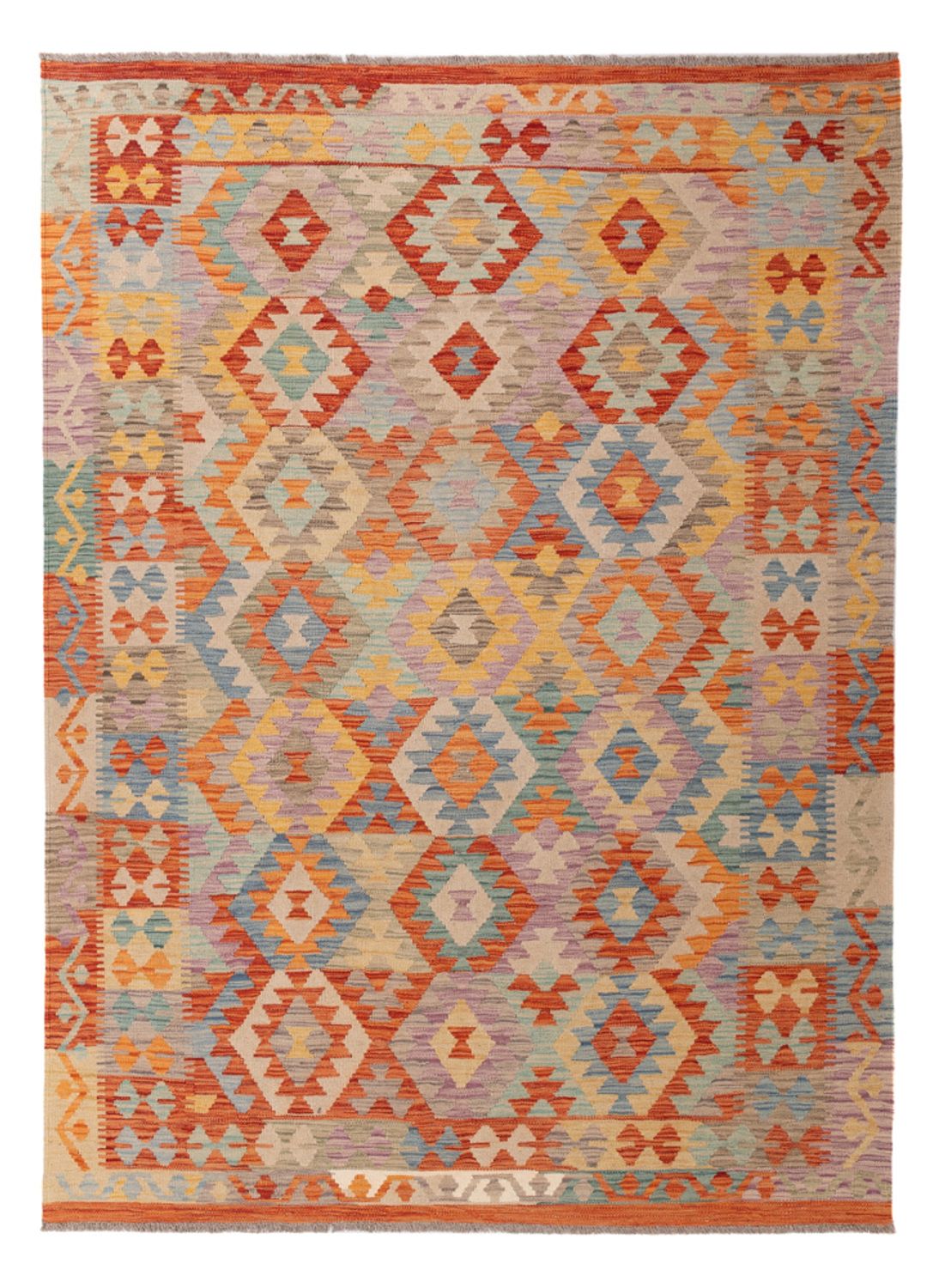 Kelim Rug - Splash - 237 x 168 cm - colorful