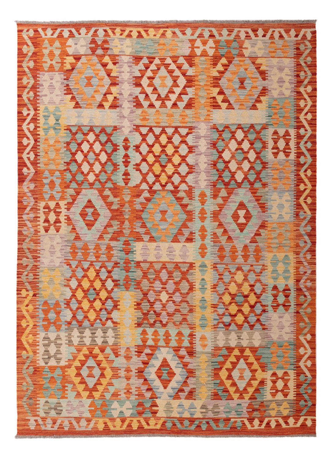 Kelim Rug - Splash - 240 x 171 cm - colorful