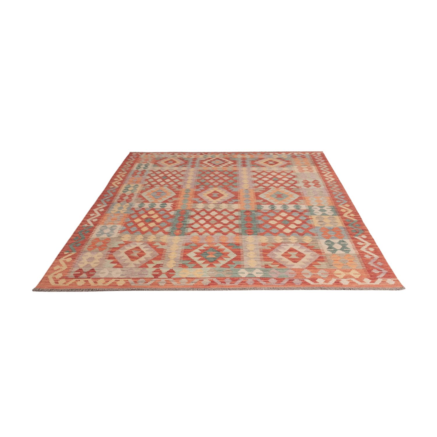 Kelim Rug - Splash - 240 x 172 cm - colorful