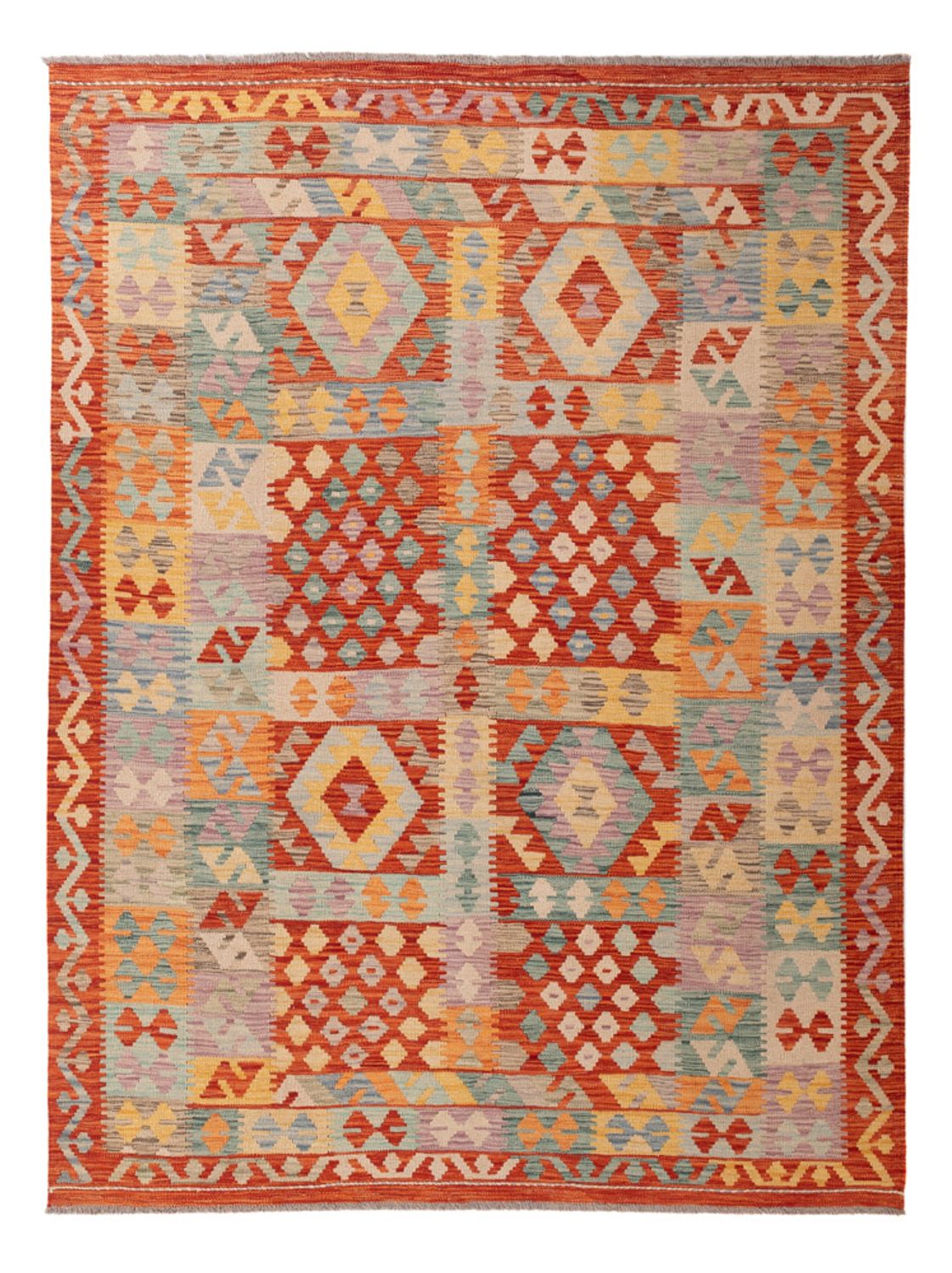 Kelim Rug - Splash - 236 x 173 cm - colorful