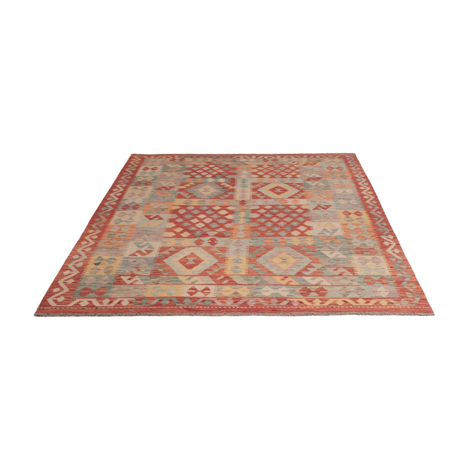 Kelim Rug - Splash - 236 x 173 cm - colorful