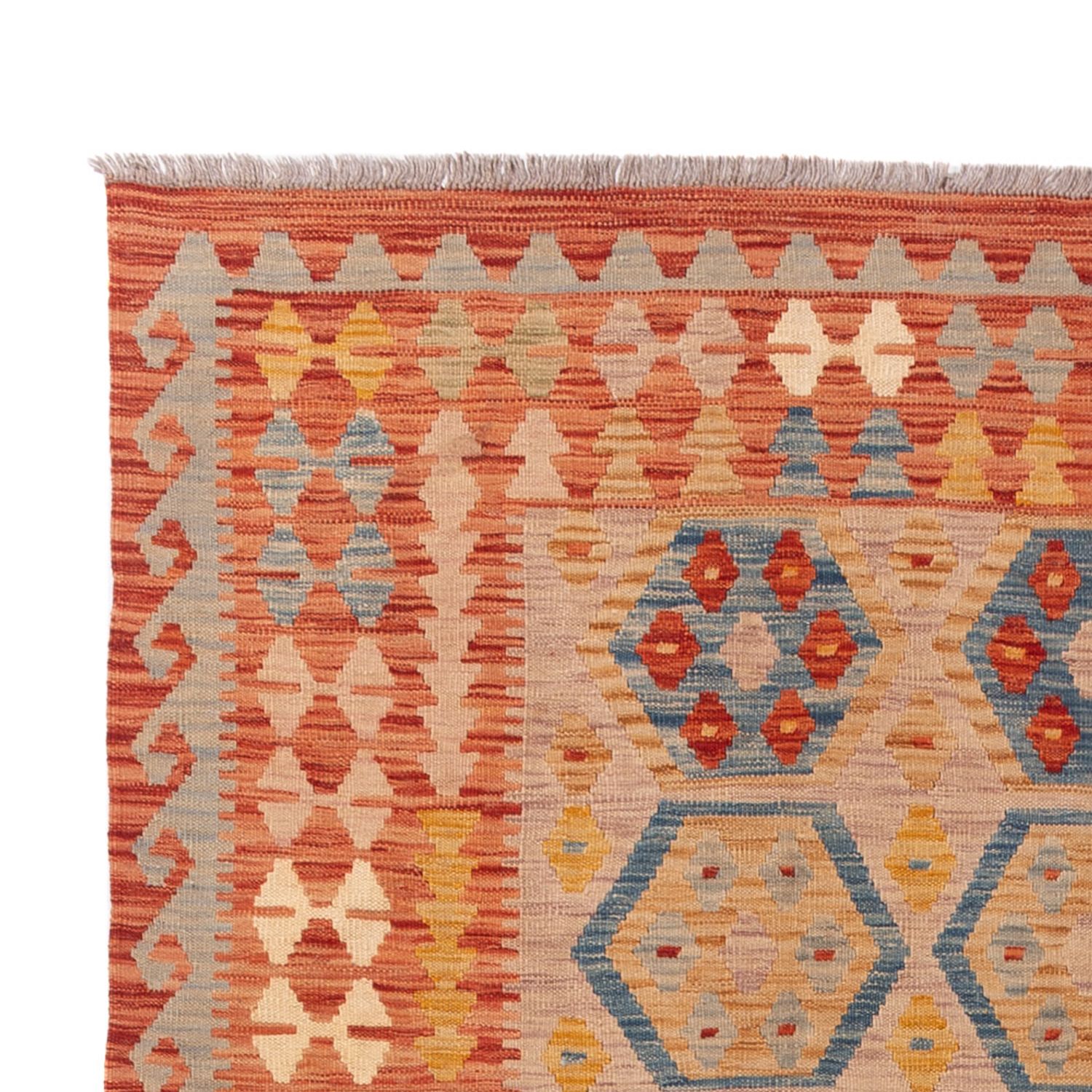 Kelim Rug - Splash - 242 x 162 cm - colorful