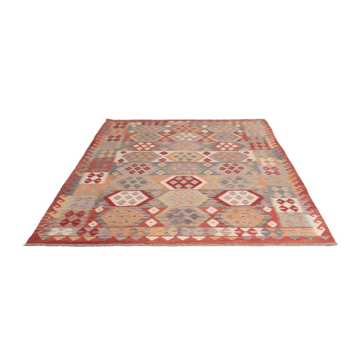 Kelim Rug - Splash - 239 x 178 cm - colorful