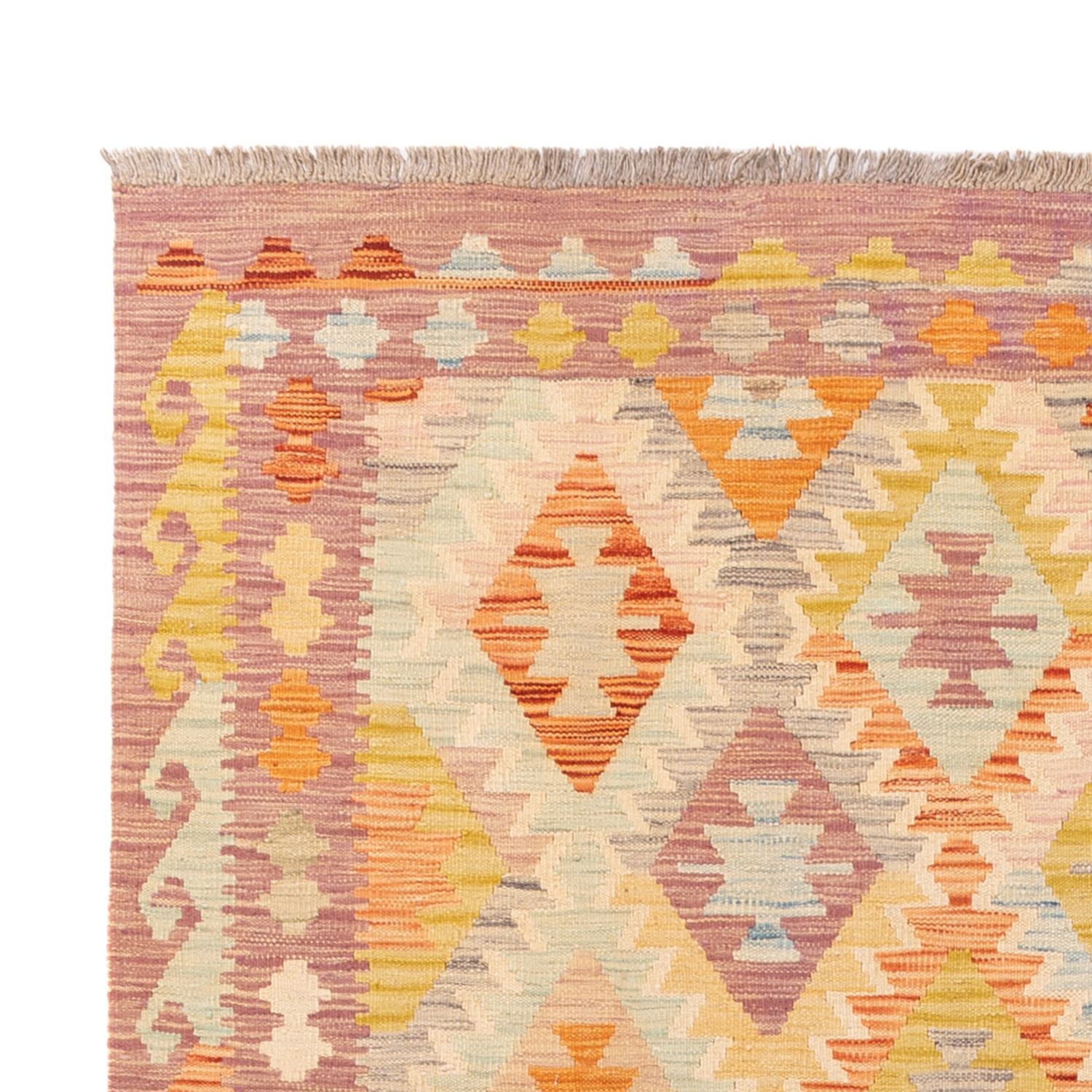 Kelim Rug - Splash - 242 x 175 cm - colorful