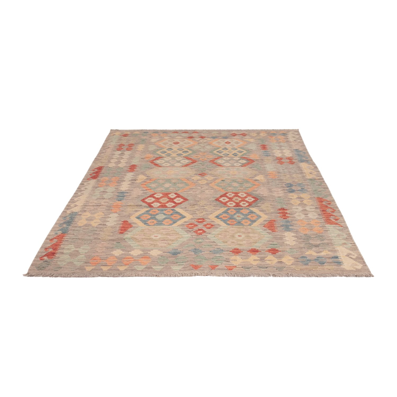 Kelim Rug - Splash - 247 x 166 cm - colorful