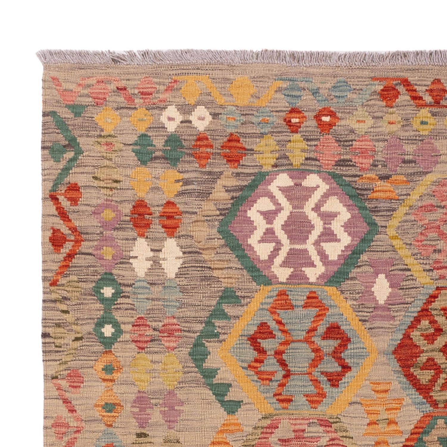 Kelim Rug - Splash - 203 x 161 cm - colorful