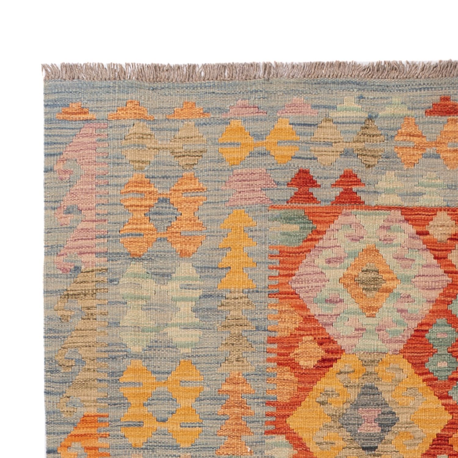 Kelim Rug - Splash - 206 x 145 cm - colorful