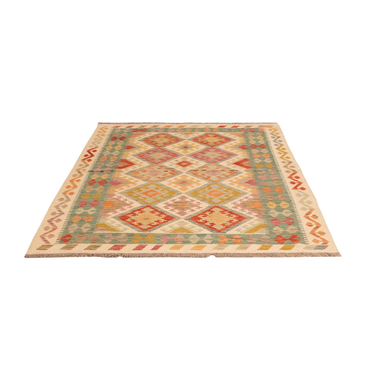 Kelim Rug - Splash - 200 x 149 cm - colorful