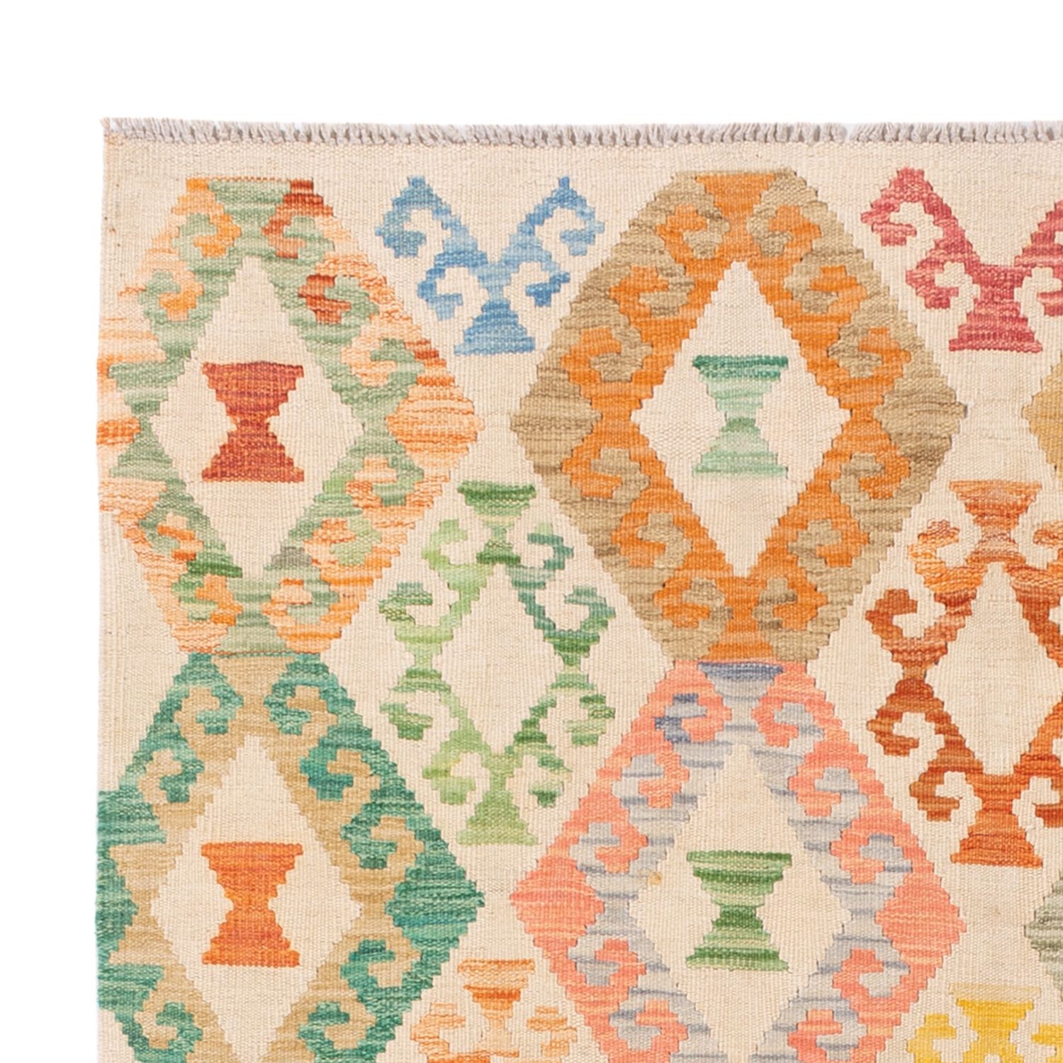 Kelim Rug - Splash - 198 x 149 cm - colorful