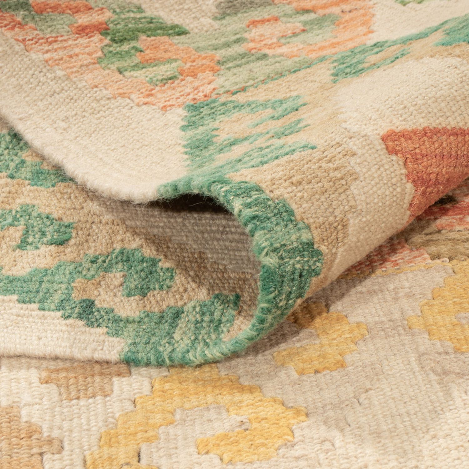 Kelim Rug - Splash - 198 x 149 cm - colorful