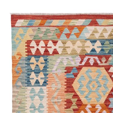 Kelim Rug - Splash - 194 x 156 cm - colorful