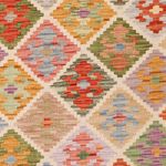 Kelim Rug - Splash - 196 x 148 cm - colorful