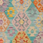 Kelim Rug - Splash - 193 x 151 cm - colorful