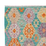 Kelim Rug - Splash - 193 x 151 cm - colorful