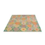 Kelim Rug - Splash - 193 x 151 cm - colorful