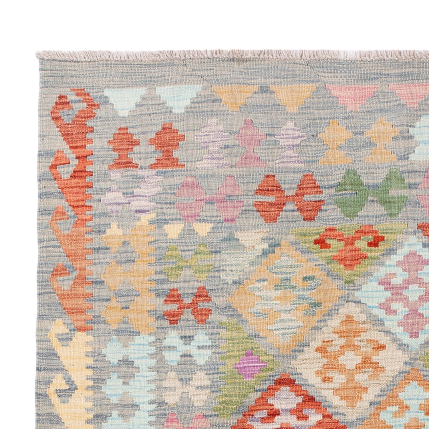 Kelim Rug - Splash - 196 x 150 cm - colorful