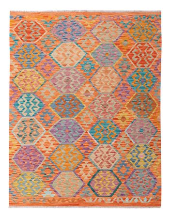 Kelim Rug - Splash - 195 x 149 cm - colorful