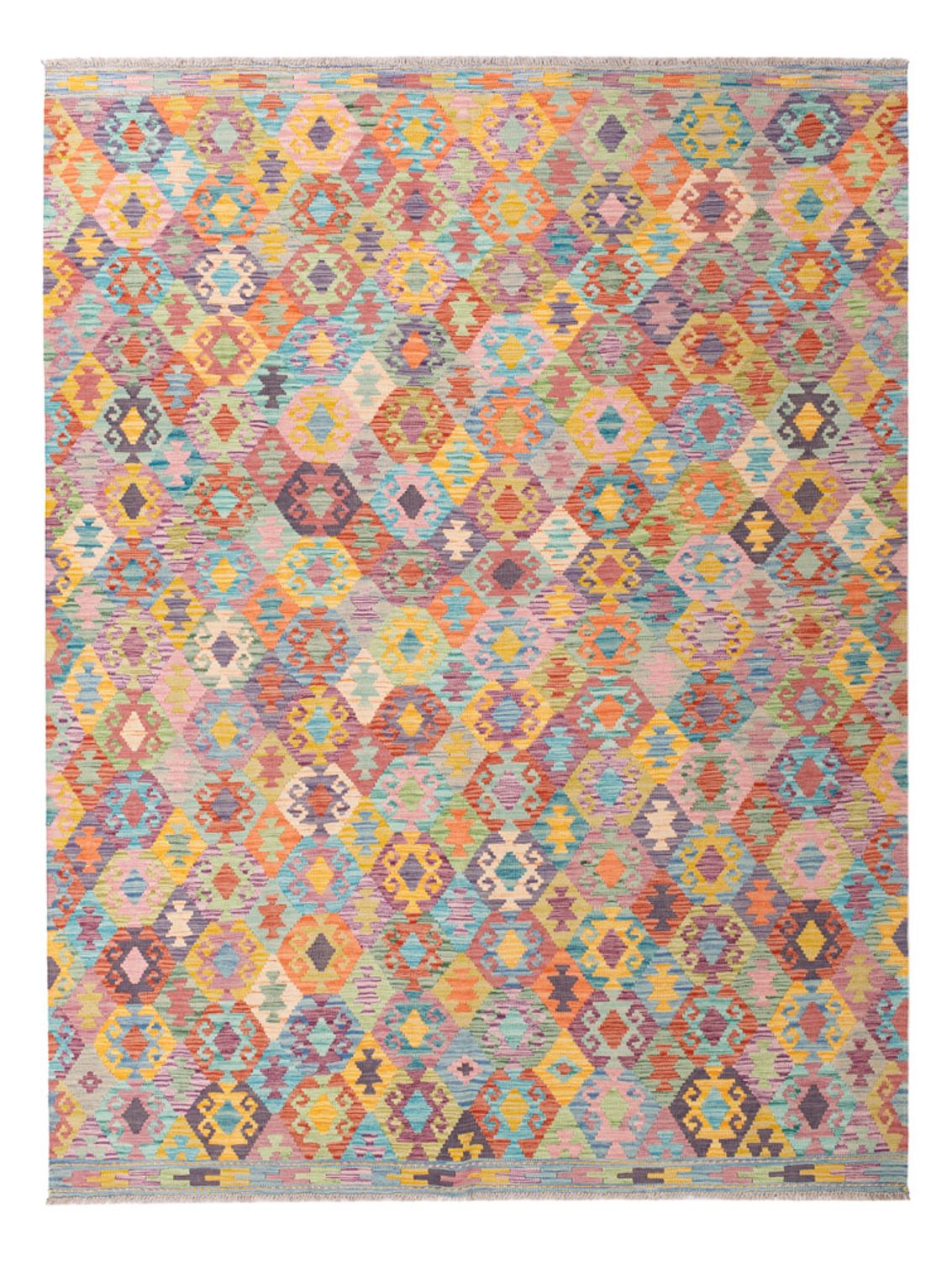Kelim Rug - Splash - 246 x 188 cm - colorful