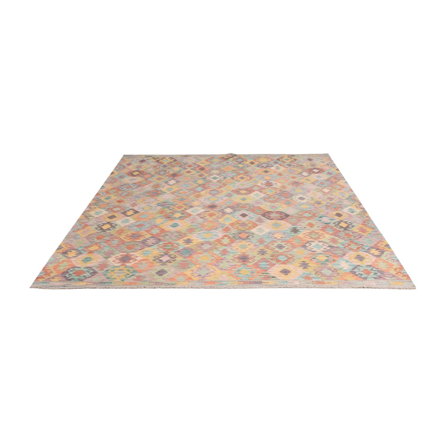 Kelim Rug - Splash - 246 x 188 cm - colorful